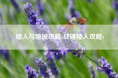 矮人与地城攻略(战锤矮人攻略)