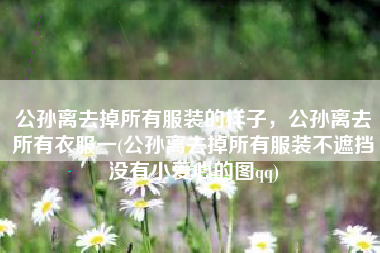 公孙离去掉所有服装的样子，公孙离去所有衣服一(公孙离去掉所有服装不遮挡没有小爱心的图qq)