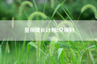 皇帝成长计划2兑换码