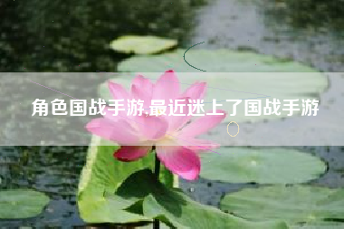 角色国战手游,最近迷上了国战手游