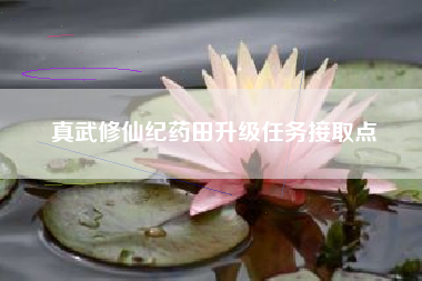 真武修仙纪药田升级任务接取点