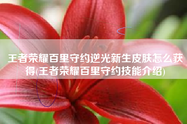 王者荣耀百里守约逆光新生皮肤怎么获得(王者荣耀百里守约技能介绍)