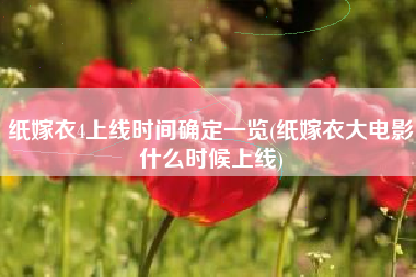 纸嫁衣4上线时间确定一览(纸嫁衣大电影什么时候上线)