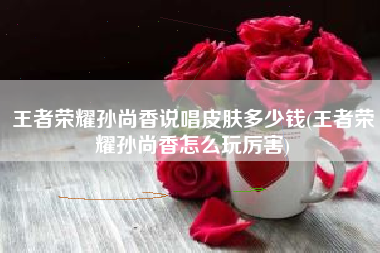 王者荣耀孙尚香说唱皮肤多少钱(王者荣耀孙尚香怎么玩厉害)
