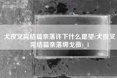 犬夜叉完结篇奈落许下什么愿望(犬夜叉完结篇奈落绑戈薇)_1