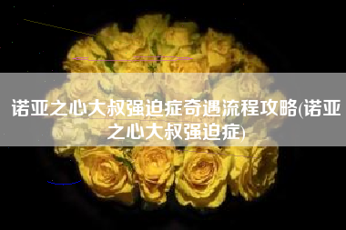 诺亚之心大叔强迫症奇遇流程攻略(诺亚之心大叔强迫症)