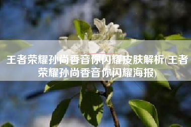 王者荣耀孙尚香音你闪耀皮肤解析(王者荣耀孙尚香音你闪耀海报)