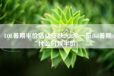 LOL暑期半价活动皮肤2022全一览(lol暑期什么时候半价)