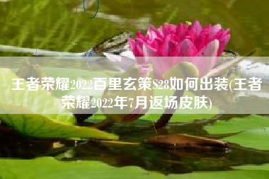 王者荣耀2022百里玄策S28如何出装(王者荣耀2022年7月返场皮肤)