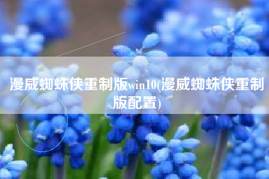 漫威蜘蛛侠重制版win10(漫威蜘蛛侠重制版配置)
