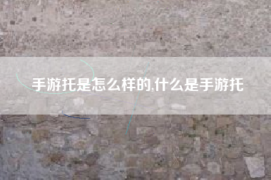 手游托是怎么样的,什么是手游托