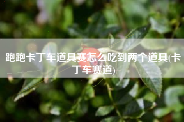 跑跑卡丁车道具赛怎么吃到两个道具(卡丁车赛道)