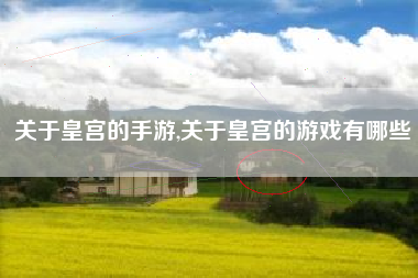 关于皇宫的手游,关于皇宫的游戏有哪些