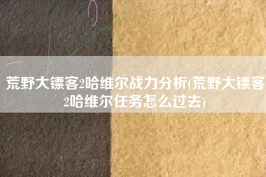 荒野大镖客2哈维尔战力分析(荒野大镖客2哈维尔任务怎么过去)