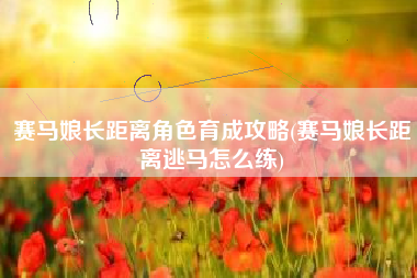 赛马娘长距离角色育成攻略(赛马娘长距离逃马怎么练)