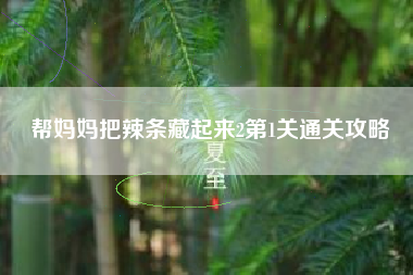 帮妈妈把辣条藏起来2第1关通关攻略
