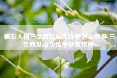 第五人格三金西瓜霜头像框怎么获得(三金西瓜霜头像框获取攻略)