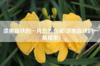 漆黑陨铁的一片怎么合成(漆黑陨铁的一角掉率)