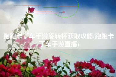 跑跑卡丁车手游旋转杯获取攻略(跑跑卡丁车手游直播)
