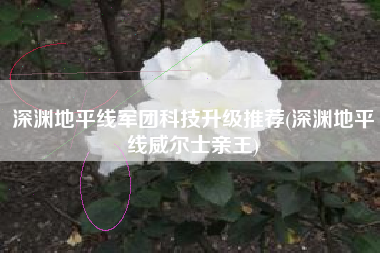 深渊地平线军团科技升级推荐(深渊地平线威尔士亲王)
