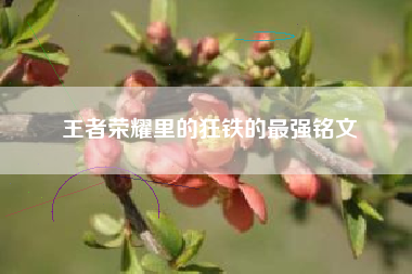 王者荣耀里的狂铁的最强铭文