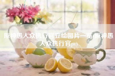 原神愚人众执行官立绘图片一览(原神愚人众执行官pv)
