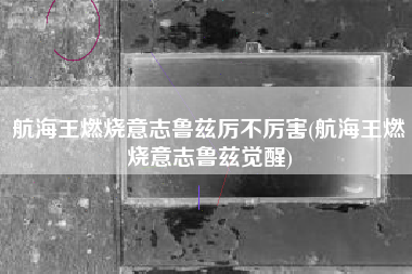 航海王燃烧意志鲁兹厉不厉害(航海王燃烧意志鲁兹觉醒)