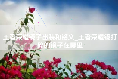王者荣耀镜子出装和铭文_王者荣耀镜打碎的镜子在哪里