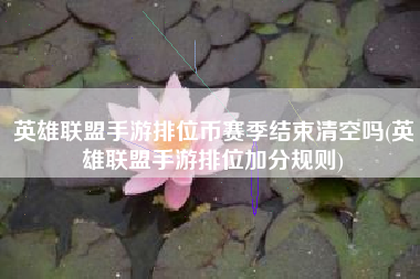 英雄联盟手游排位币赛季结束清空吗(英雄联盟手游排位加分规则)