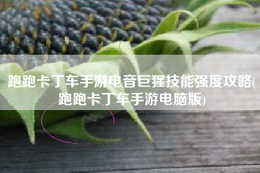 跑跑卡丁车手游电音巨猩技能强度攻略(跑跑卡丁车手游电脑版)