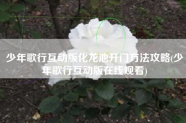 少年歌行互动版化龙池开门方法攻略(少年歌行互动版在线观看)