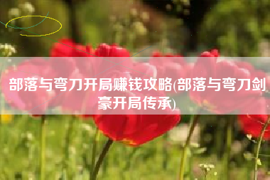 部落与弯刀开局赚钱攻略(部落与弯刀剑豪开局传承)