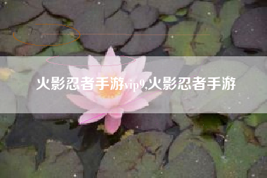 火影忍者手游vip9,火影忍者手游