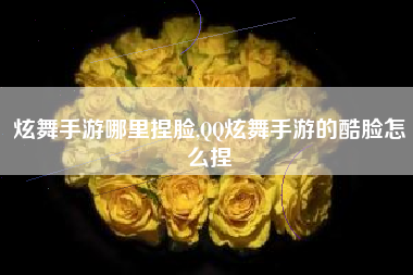 炫舞手游哪里捏脸,QQ炫舞手游的酷脸怎么捏