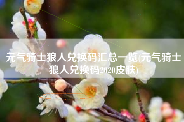 元气骑士狼人兑换码汇总一览(元气骑士狼人兑换码2020皮肤)