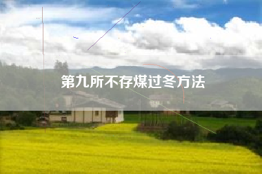 第九所不存煤过冬方法