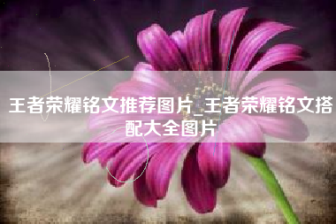王者荣耀铭文推荐图片_王者荣耀铭文搭配大全图片