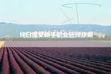 纯白魔女新手职业选择攻略