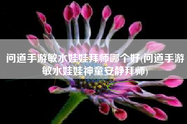 问道手游敏水娃娃拜师哪个好(问道手游敏水娃娃神童安静拜师)