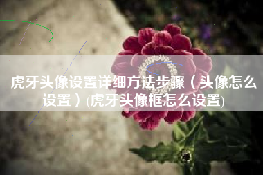 虎牙头像设置详细方法步骤（头像怎么设置）(虎牙头像框怎么设置)