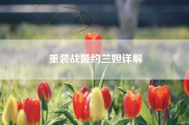 重装战姬约兰妲详解