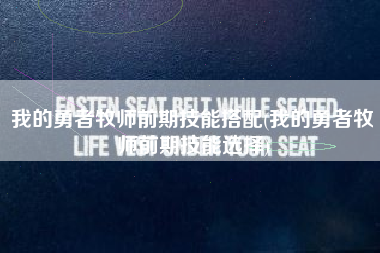 我的勇者牧师前期技能搭配(我的勇者牧师前期技能选择)