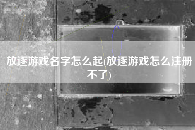 放逐游戏名字怎么起(放逐游戏怎么注册不了)