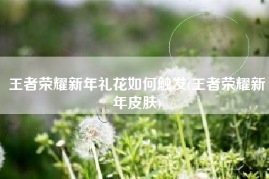 王者荣耀新年礼花如何触发(王者荣耀新年皮肤)