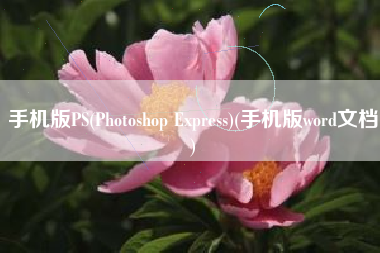 手机版PS(Photoshop Express)(手机版word文档)