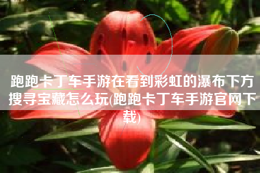 跑跑卡丁车手游在看到彩虹的瀑布下方搜寻宝藏怎么玩(跑跑卡丁车手游官网下载)