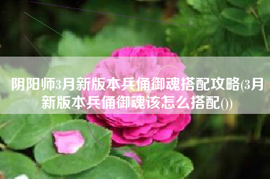 阴阳师3月新版本兵俑御魂搭配攻略(3月新版本兵俑御魂该怎么搭配())