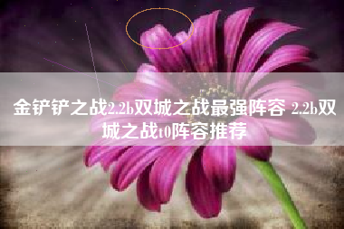金铲铲之战2.2b双城之战最强阵容 2.2b双城之战t0阵容推荐