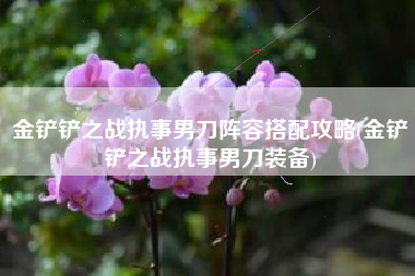 金铲铲之战执事男刀阵容搭配攻略(金铲铲之战执事男刀装备)