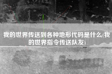 我的世界传送到各种地形代码是什么(我的世界指令传送队友)